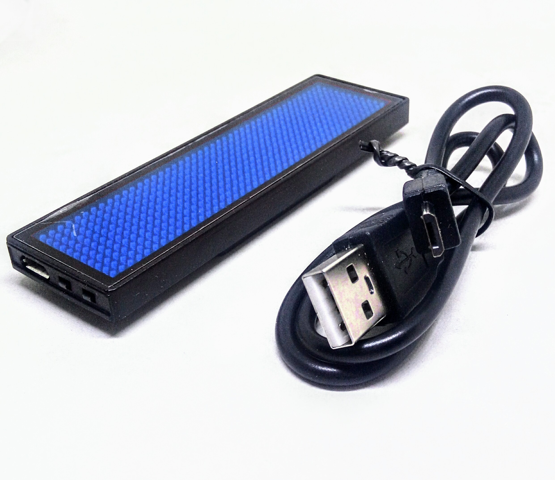 LED naambadge - Bluetooth - Blauw