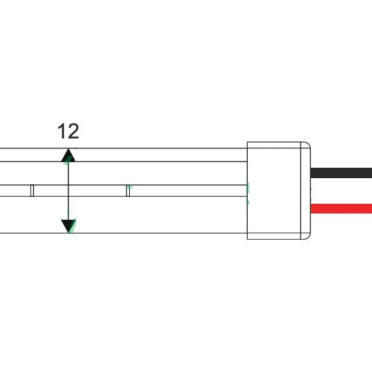 LED NEON - Warm Wit - 6x12mm - 126 led/m - 24V - 5 meter