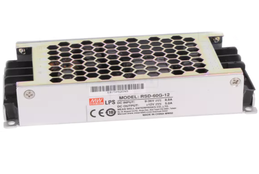 Omvormer Spanningsregelaar 9–36 VDC naar 12 VDC 60W