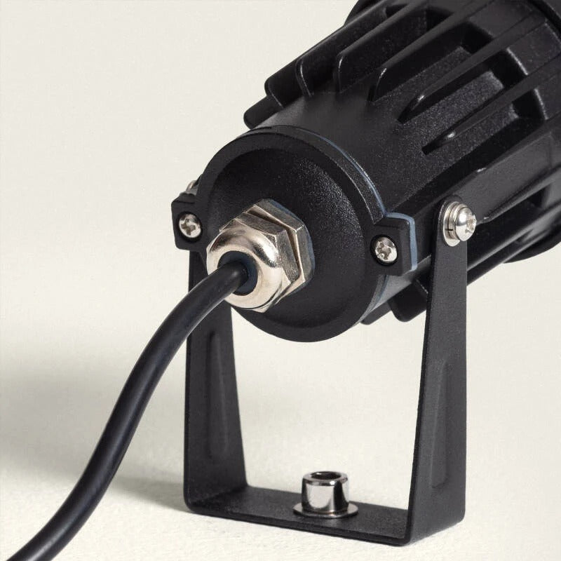 12V Palm LED Spot - warm white - black housing - 6 Watt