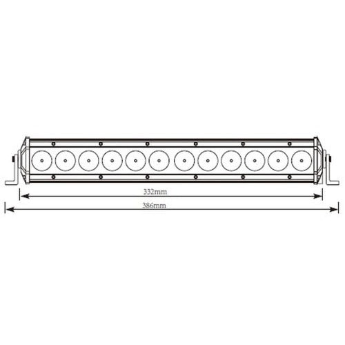 LED bar - 60W - 1660 Lumen - 33.2cm