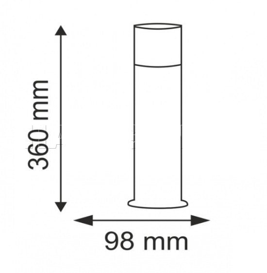 Tuin Lamp Staand Pilaar Crystal 2 - 36cm