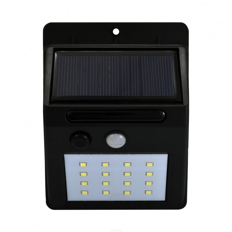 Solar Buitenlamp - LED 6400K 270lm - Polux Buiten Verlichting - Bewegingssensor