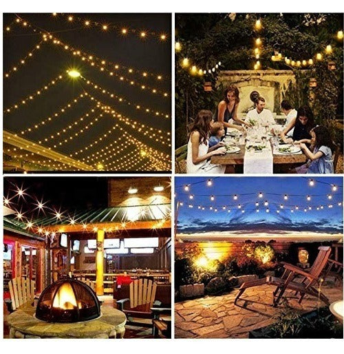 LED string lights - 40 lights - 20 meter light cord - Waterproof - 220 Volt
