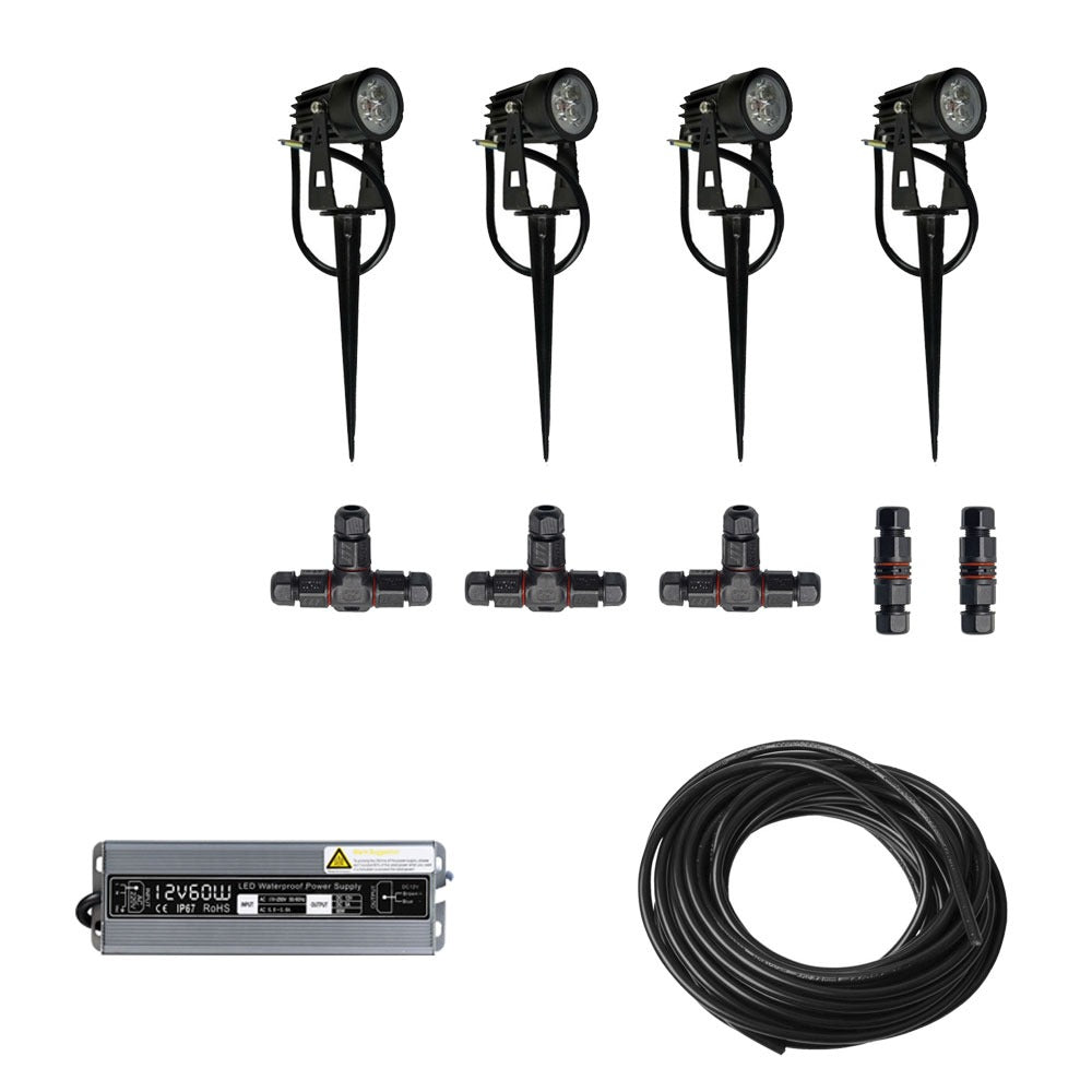 Led Set Ravinder Arora 4x LED grond spot - 12V - 10 watt - complete set – ABC-Led