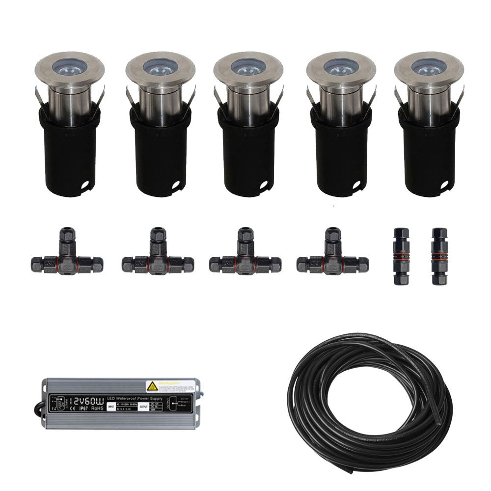 10x LED inbouw spot - 12V - 5 watt - 61mm - complete set – ABC-Led