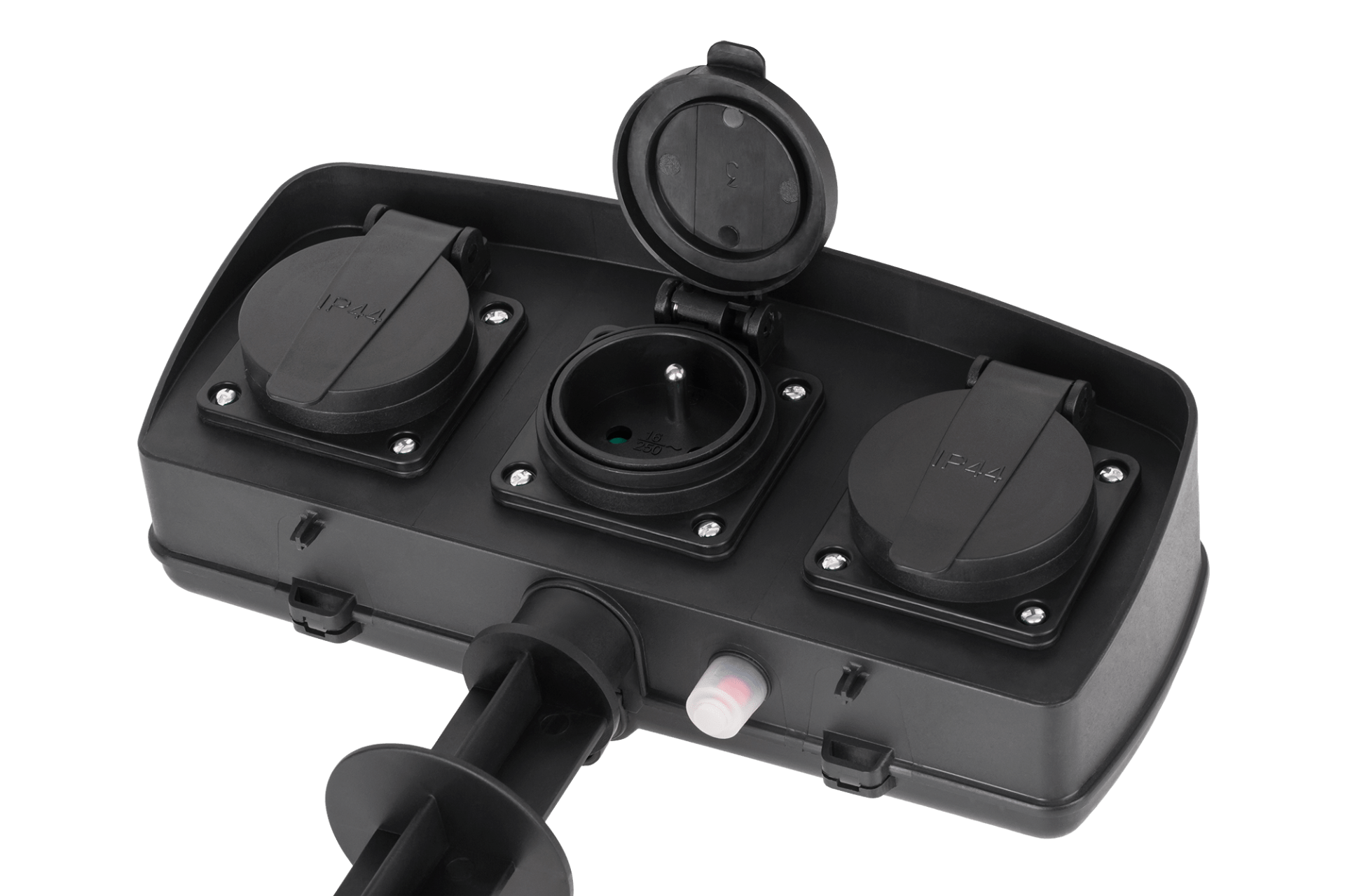 Tuin contactdoos - 230V - 3 voudig - Penaarde