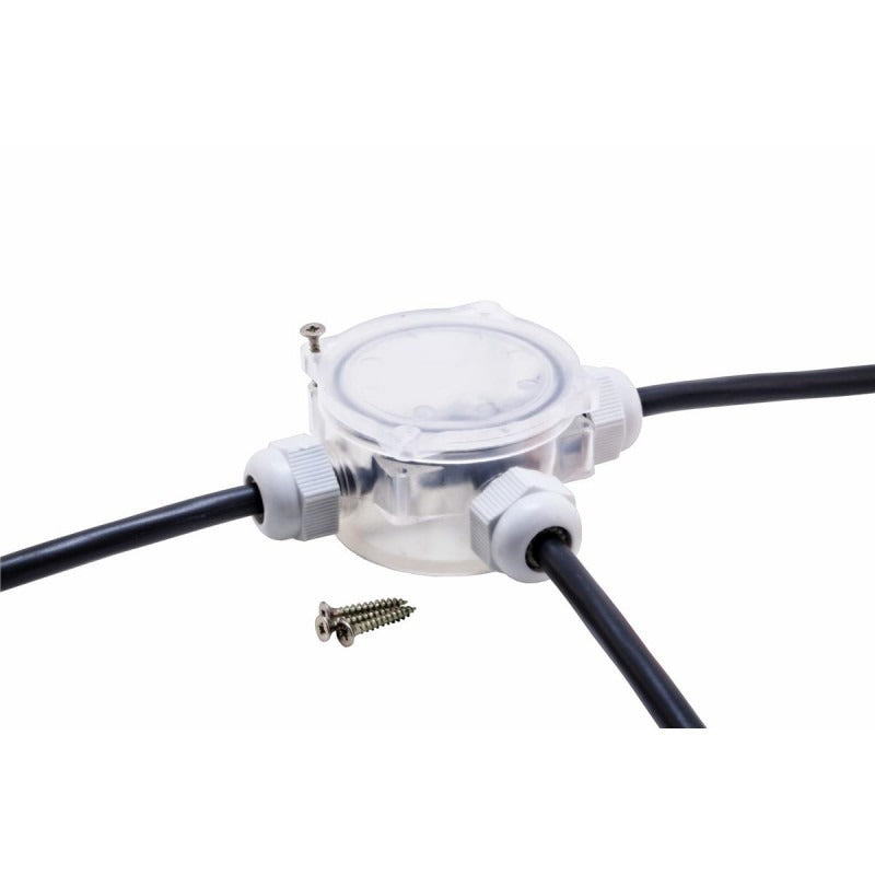 Waterdichte kabeldoos - 3 voudig - IP68 - Transparant