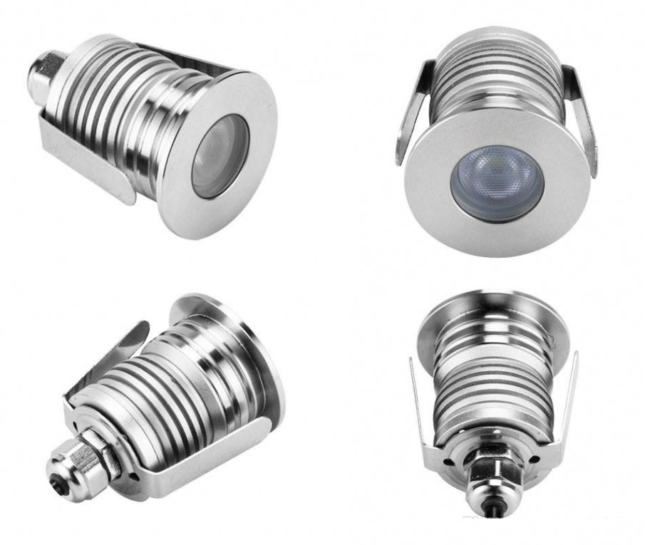 OP=OP LED spot - compleet armatuur - RVS - rond - warm wit