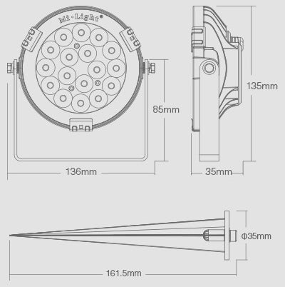 RGB + CCT Smart LED buitenlamp Mi Light