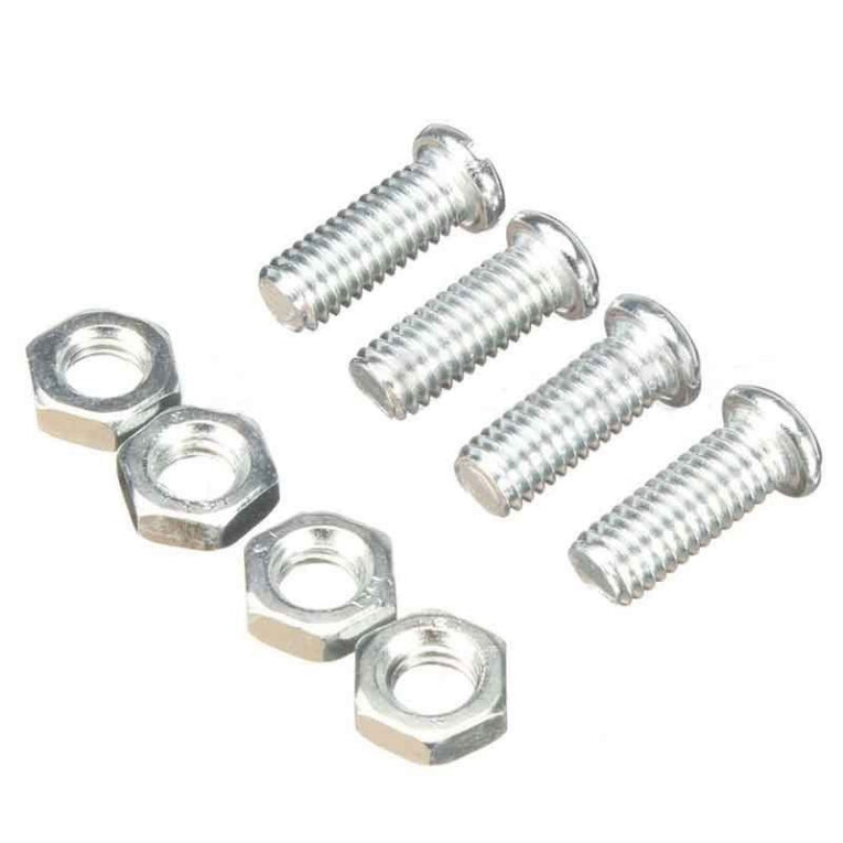 ORANJE bumper flitser 4 LED 12 Volt - Complete Set - Zwart