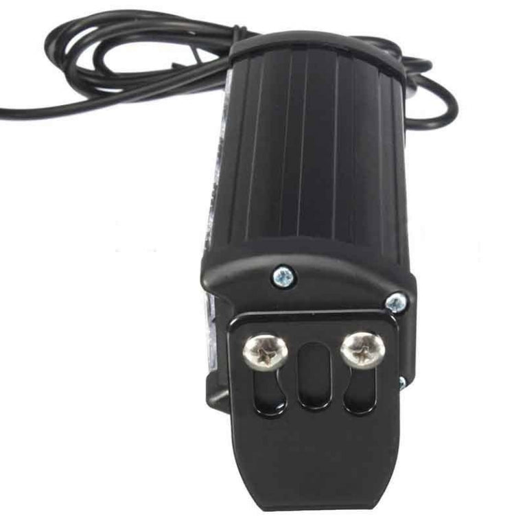 ORANJE bumper flitser 4 LED 12 Volt - Complete Set - Zwart