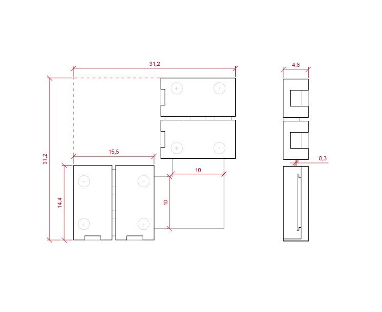 RGB 90 graden click - click connector