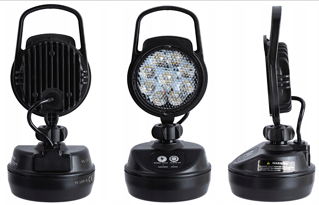 Magnetische LED werklamp - 9 LED - Oplaadbaar