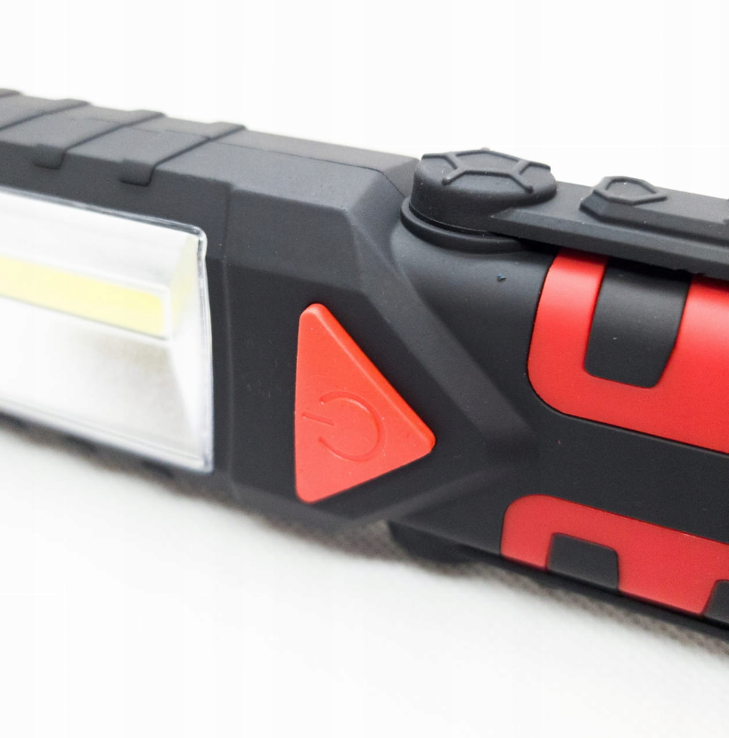 Magnetische LED zaklamp - Wit + rood - Op batterijen