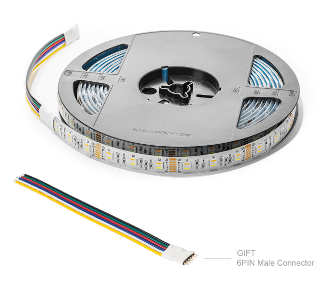 5 meter RGB CCT - 5 in 1 SMD - led strip - 60Leds/m - 12V