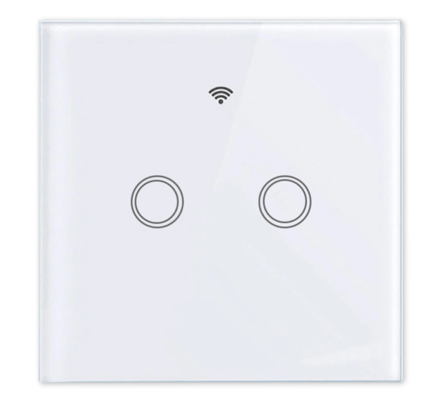 Smart wandschakelaar wit - Tweevoudig - 300W - SmartLife