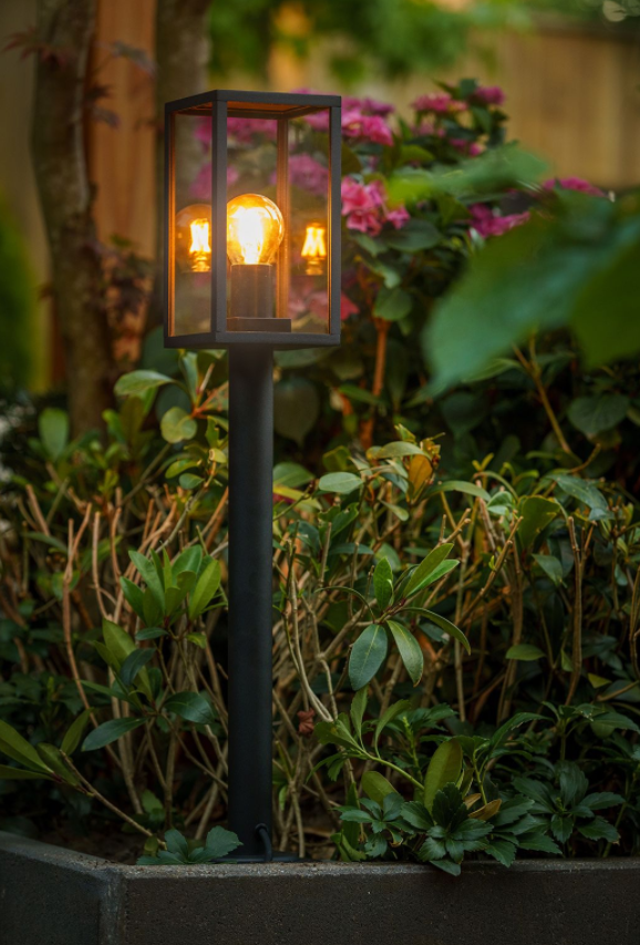 Lot de 3 lampes de jardin LED sur pied - 3,5 W - 12 V - 68 cm - Ensemble complet