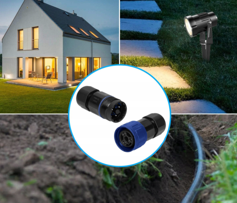 Waterdichte kabelverbinder - UL94 V2 - 5 aderig - 24A