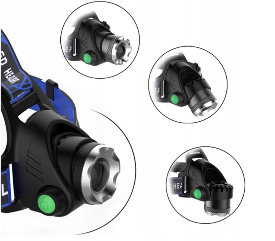 LED hoofdlamp - Waterdicht - 400 Lumen