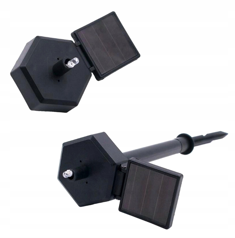 Solar LED mini egel - Neutraal wit - Met schemersensor en prikpen