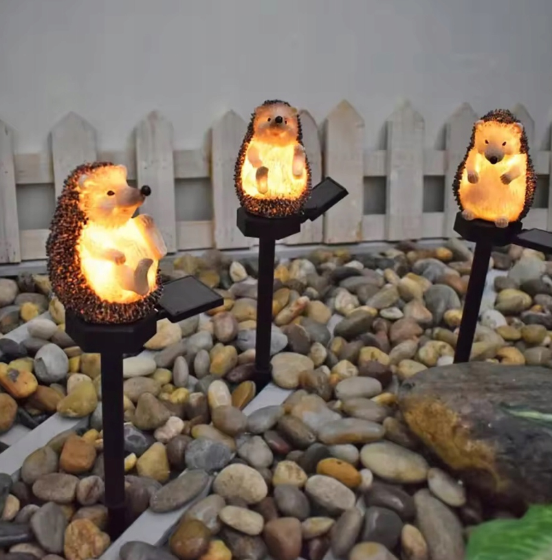 Solar LED mini egel - Neutraal wit - Met schemersensor en prikpen