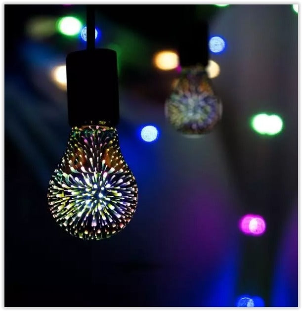 LED Filament 3D Lamp - E27 - 3 Watt - Dimmable - Warm White - 20 Lumen