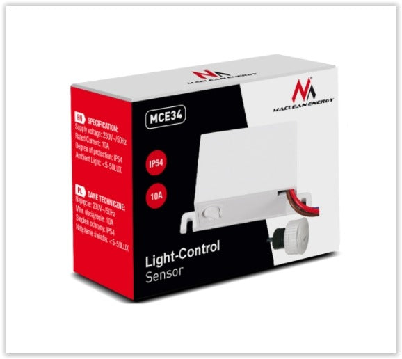 Schemerschakelaar - Externe PIR sensor - 2300W - Inbouw