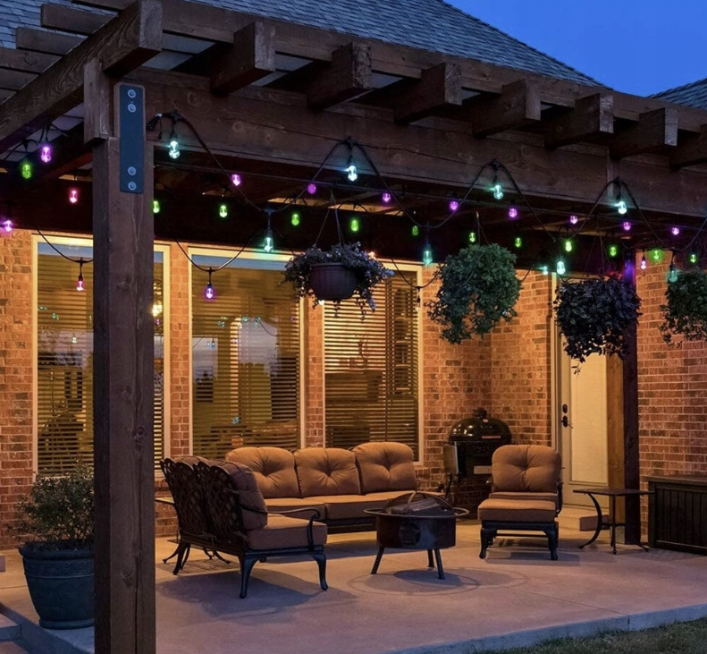 LED prikkabel RGBW - 15 lampen - 15 meter - 12V - Met afstandsbediening