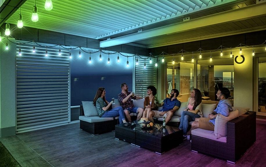 LED prikkabel RGBW - 15 lampen - 15 meter - 12V - Met afstandsbediening