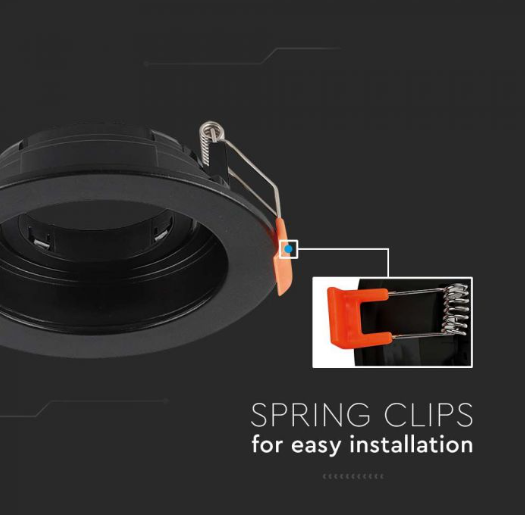 Inbouw spot GU10 - 102mm - Kunststof - Kantelbaar armatuur