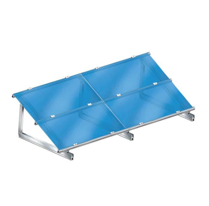 Zonnepaneel steun - 10 tot 15 graden - 156cm - Kantelbaar - Per stuk