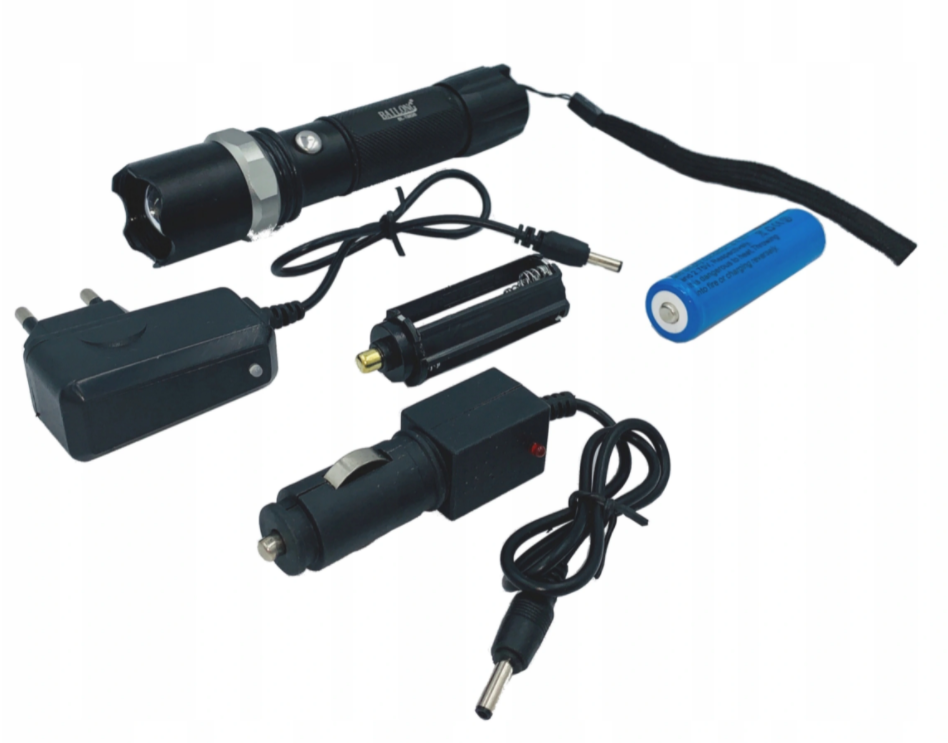 SWAT LED zaklamp met UV LED - 300 Lumen - 14,5 cm