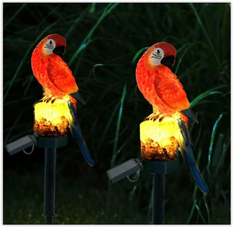 Solar LED Papegaai - Met schemersensor en prikpen