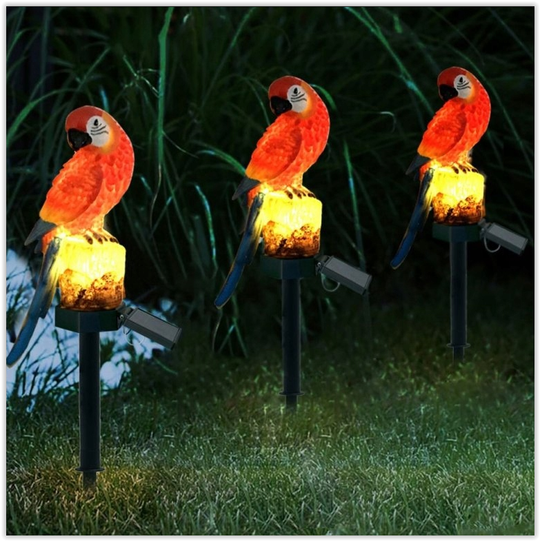 Solar LED Papegaai - Met schemersensor en prikpen