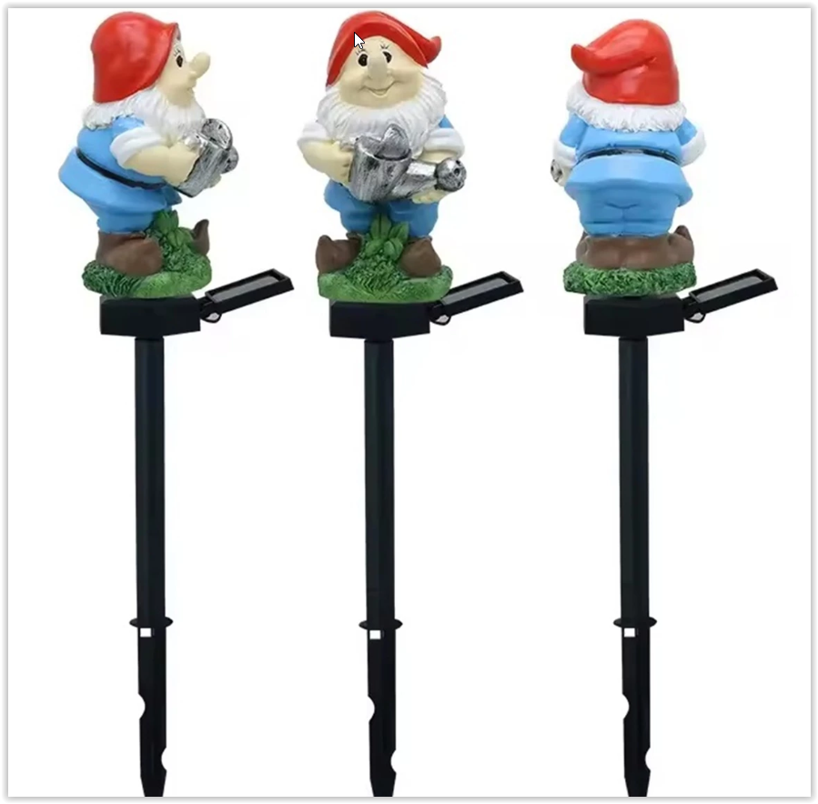 Solar LED Kabouter - Met schemersensor en prikpen