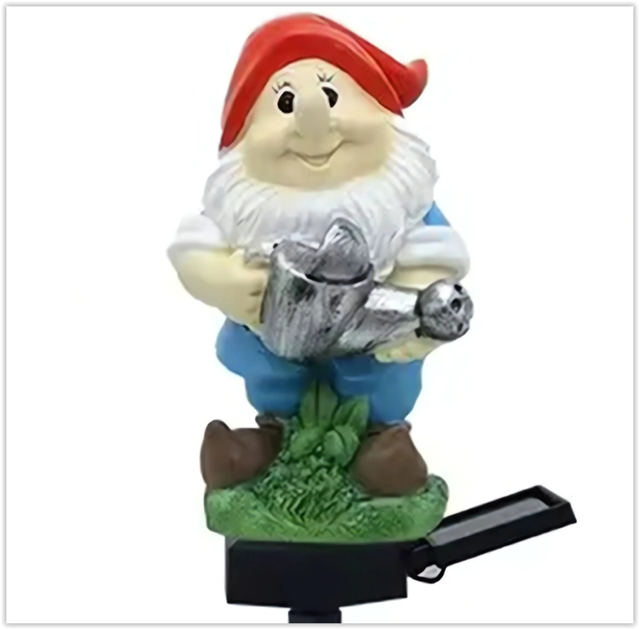 Solar LED Kabouter - Met schemersensor en prikpen