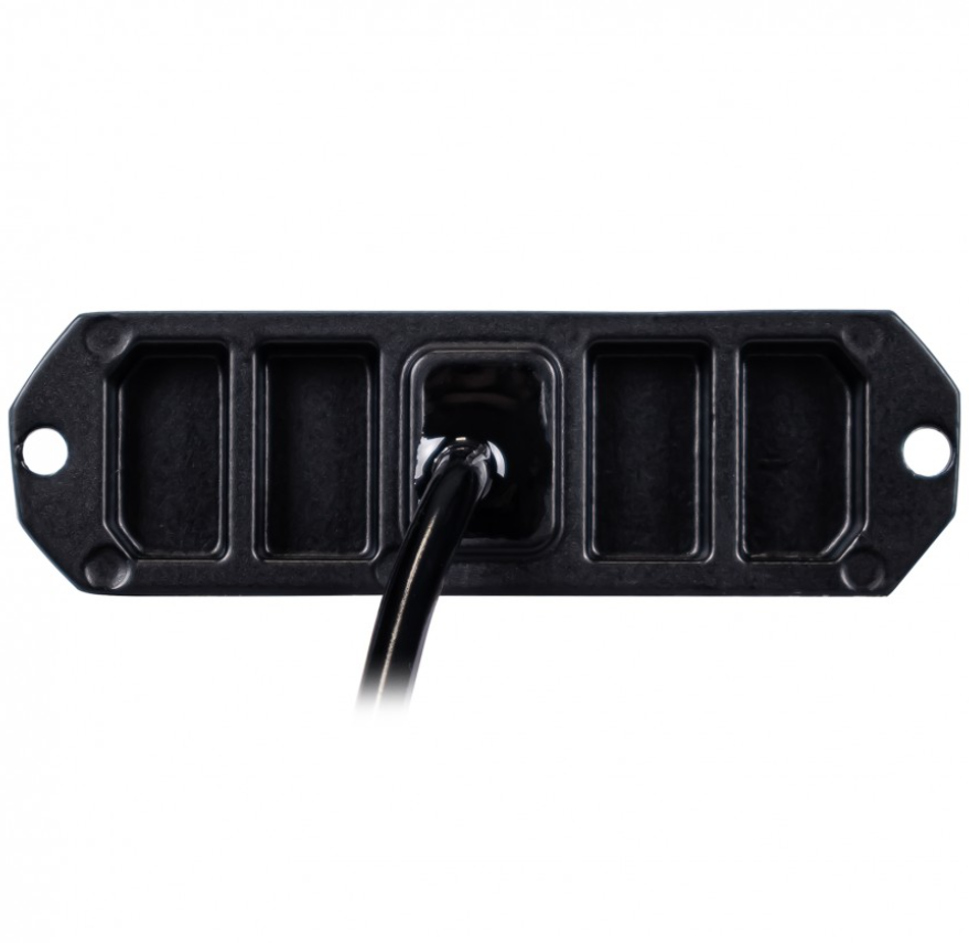 LED bumperflitser - 4-LED 12V - 24V -  WIT -  IP67 - R10