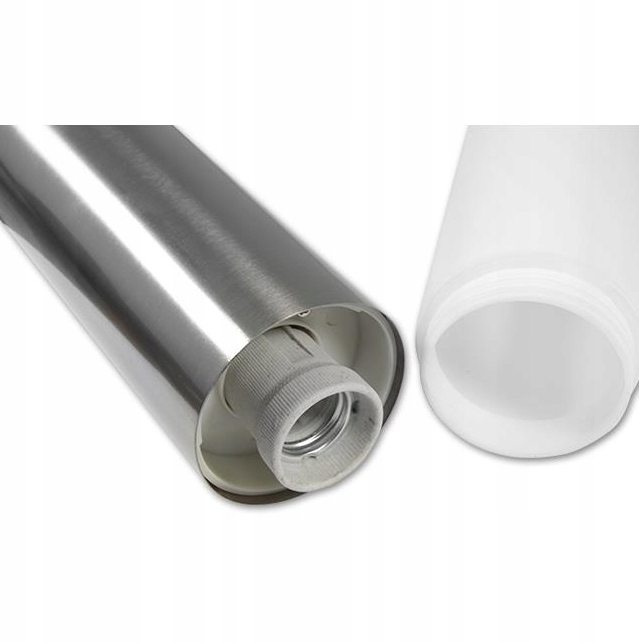 LED tuinpilaar - 45cm - 230V - E27 fitting - Zilver