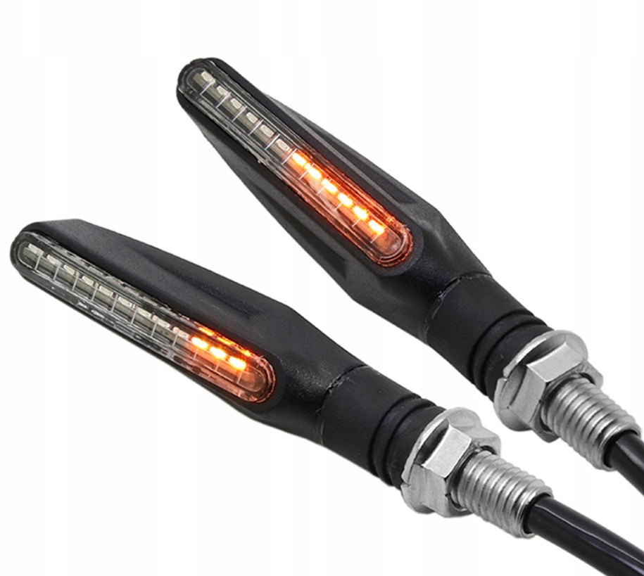 Clignotants dynamiques pour moto - 12 LED - 2 pièces
