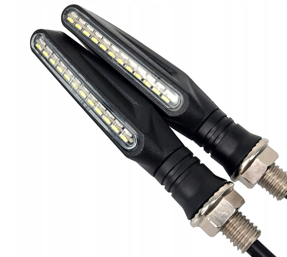 Clignotants dynamiques pour moto - 12 LED - 2 pièces