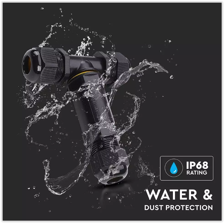 T-splitter met kroonsteentje - Premium - IP68 waterdicht