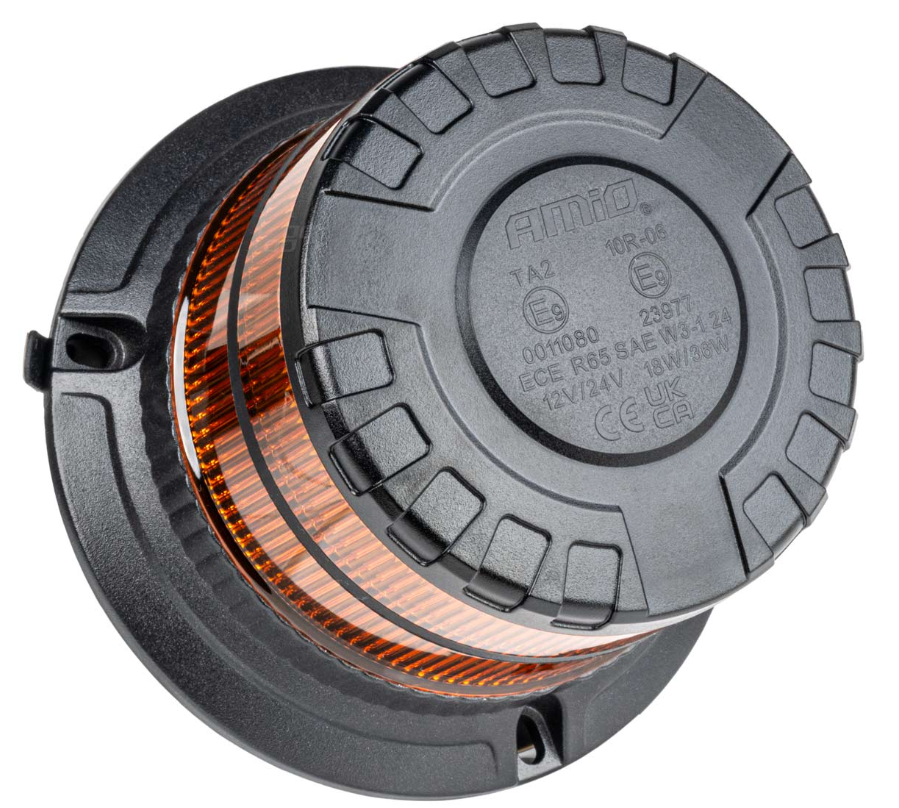 LED beacon / dakflitser - Oranje - R10 / R65 - 16 LED - Magneet