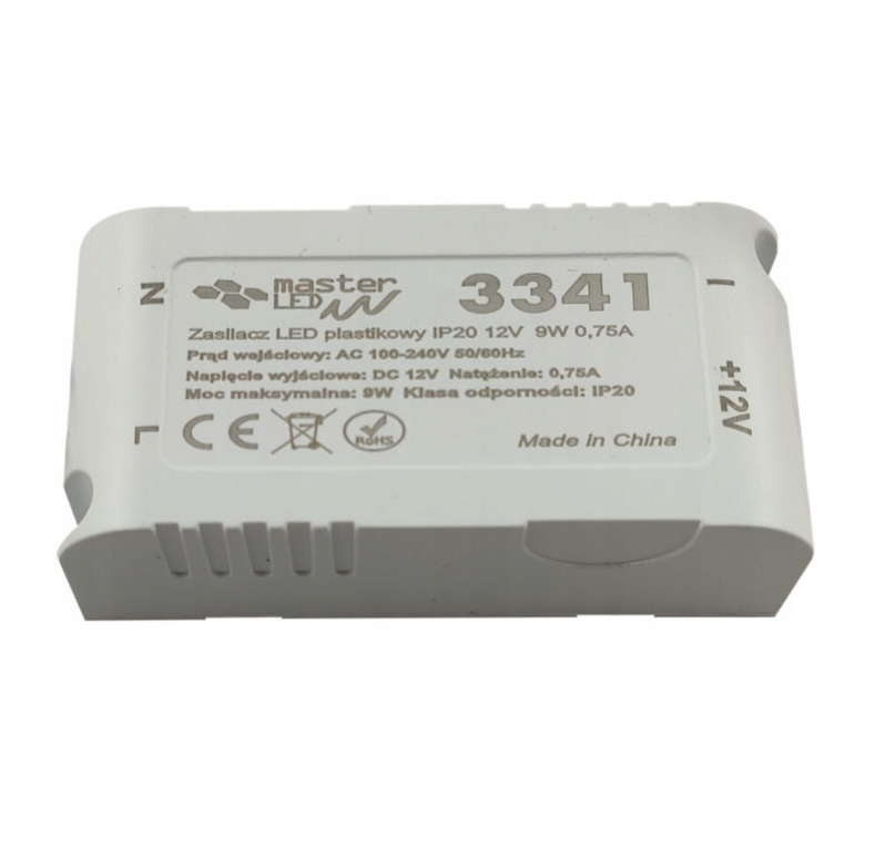 Inbouw voeding - 12 Volt - 0.75A - 9 Watt