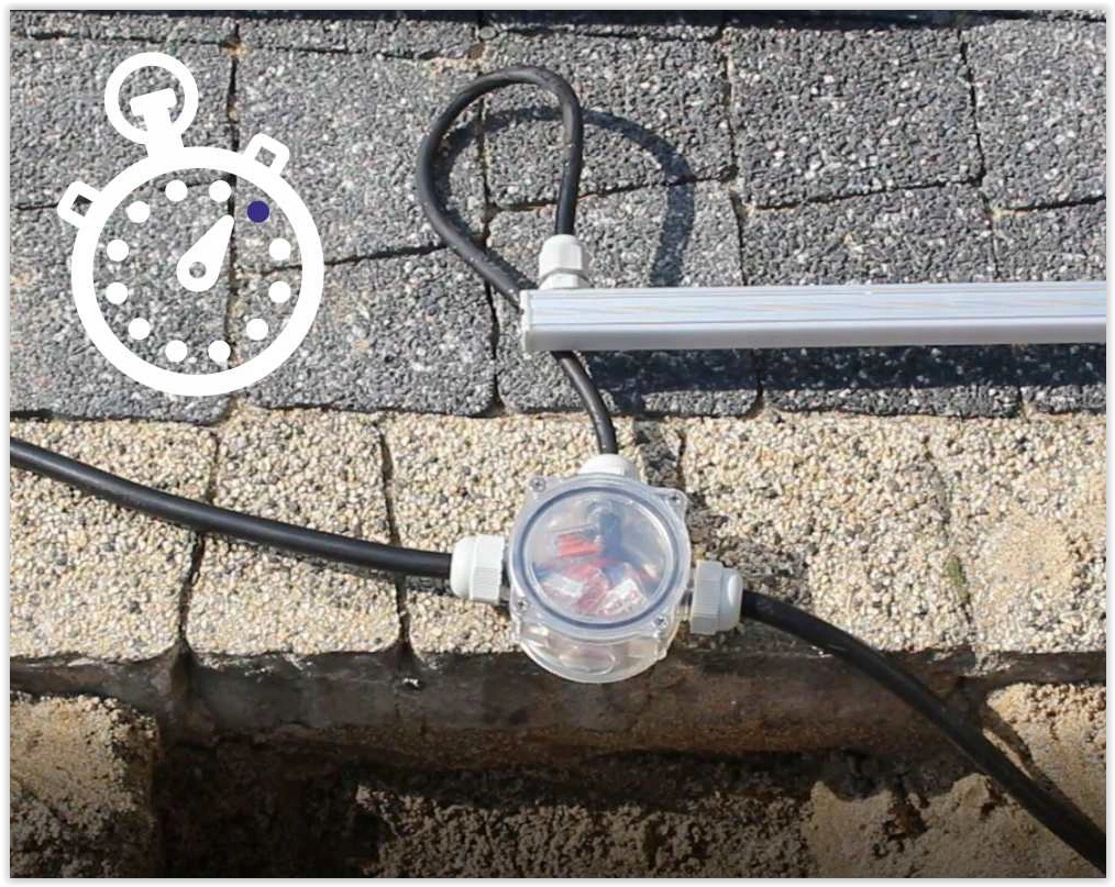 Waterdichte kabeldoos - 2 voudig - IP68 - Transparant