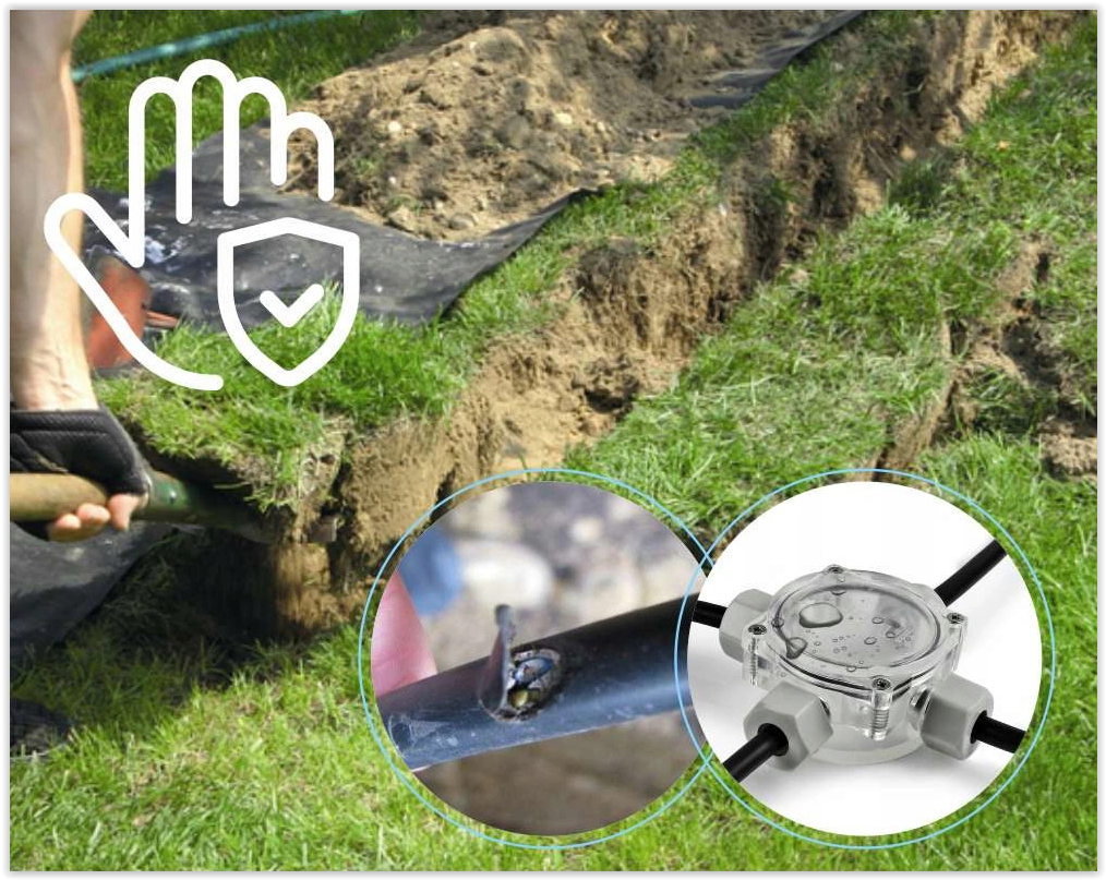 Waterdichte kabeldoos - 2 voudig - IP68 - Transparant