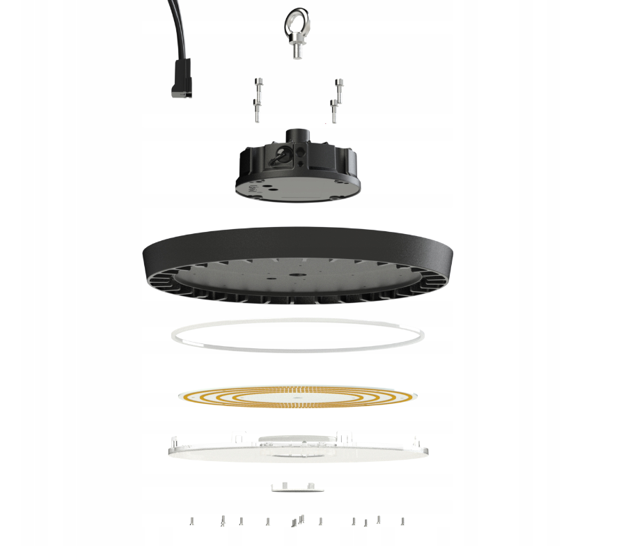 LED high bay lamp - 252 LED - IP65 + IK08