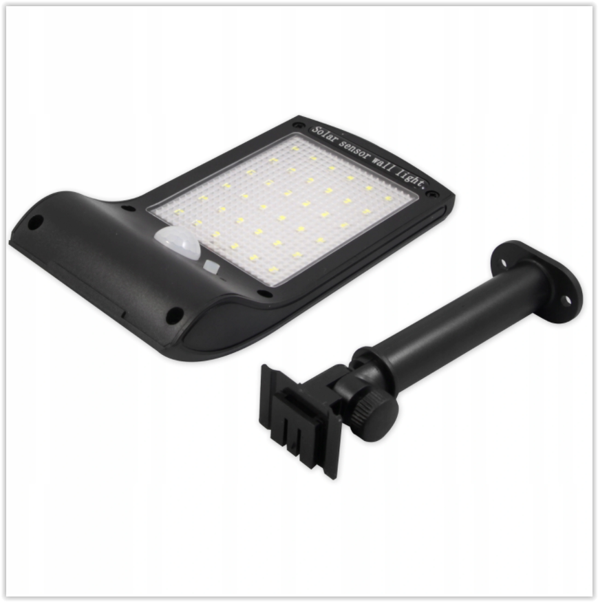 Solar LED lamp - Beweging + schemersensor - Koud wit