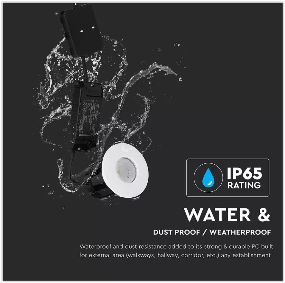 Smart LED spot - Brandbestendig - 83mm - CCT - IP65