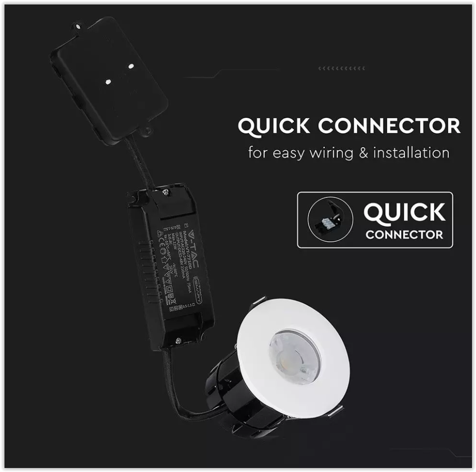 Smart LED spot - Brandbestendig - 83mm - CCT - IP65